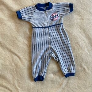 Vintage baseball onesie